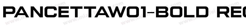 PancettaW01-Bold Regular字体转换